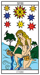 Signification de la carte de tarot L'Etoile