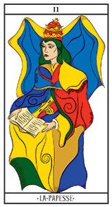 Signification de la carte de tarot La Papesse