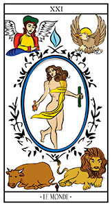 Signification de la carte de tarot Le Monde