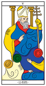 Signification de la carte de tarot Le Pape