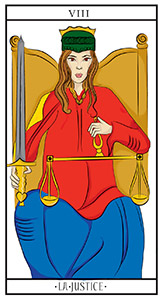 Signification de la carte de tarot La Justice